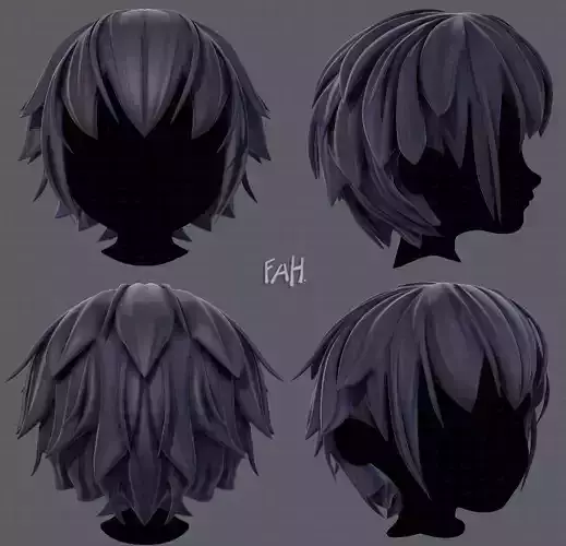 3D Hair style for boy V34