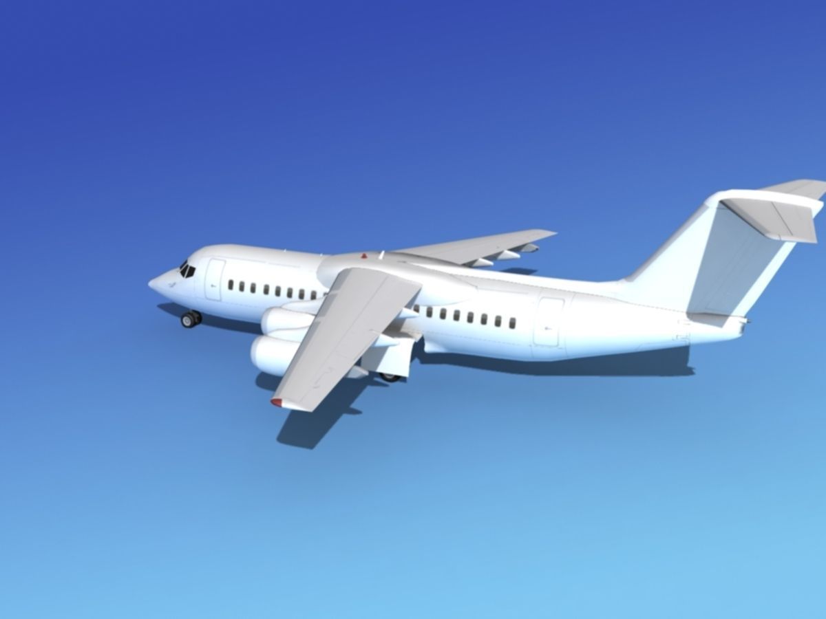 BAe 146-300 Unmarked 2 3D model_7