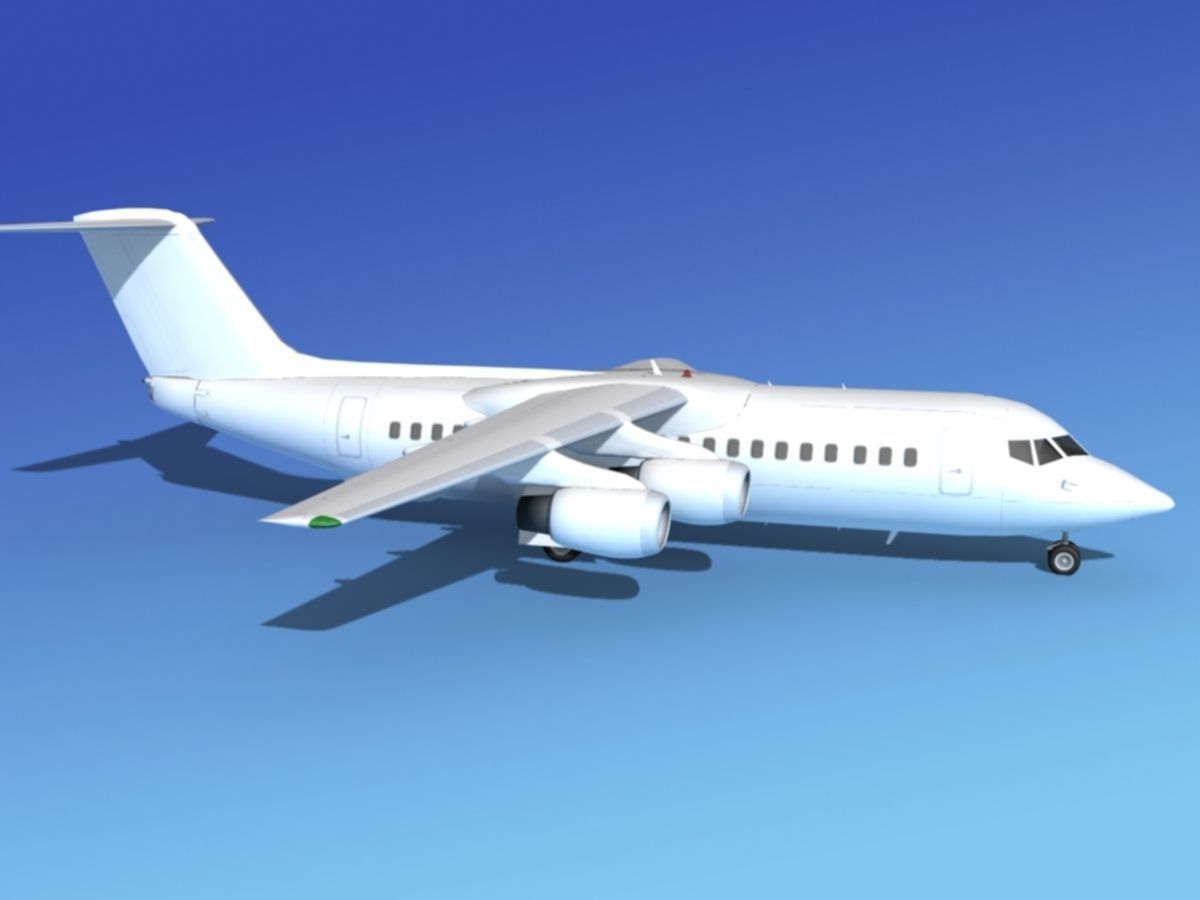 BAe 146-300 Unmarked 2 3D model_4