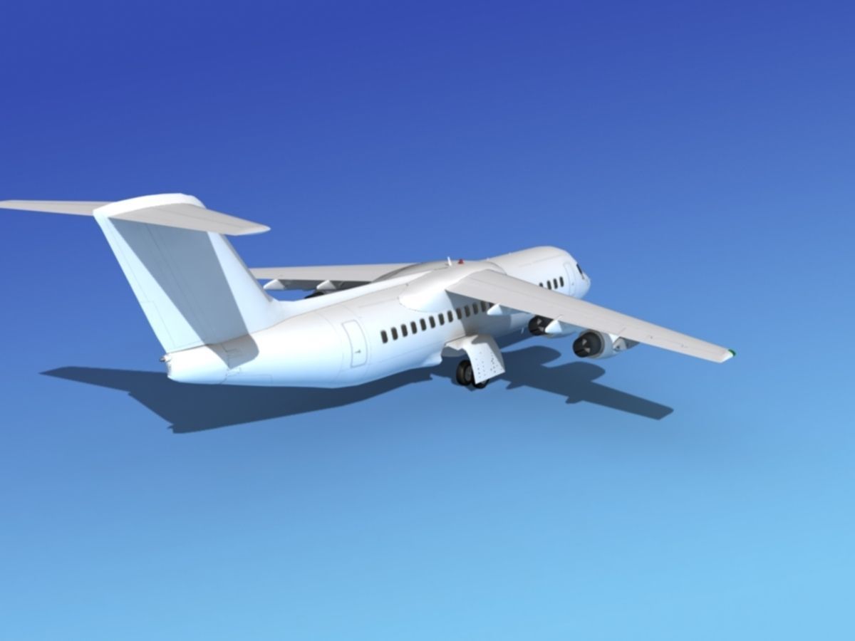 BAe 146-300 Unmarked 2 3D model_5