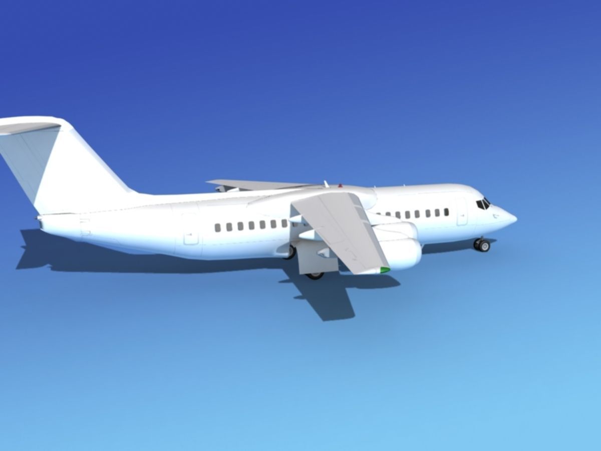 BAe 146-300 Unmarked 2 3D model_1