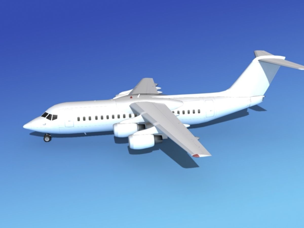 BAe 146-300 Unmarked 2 3D model_8