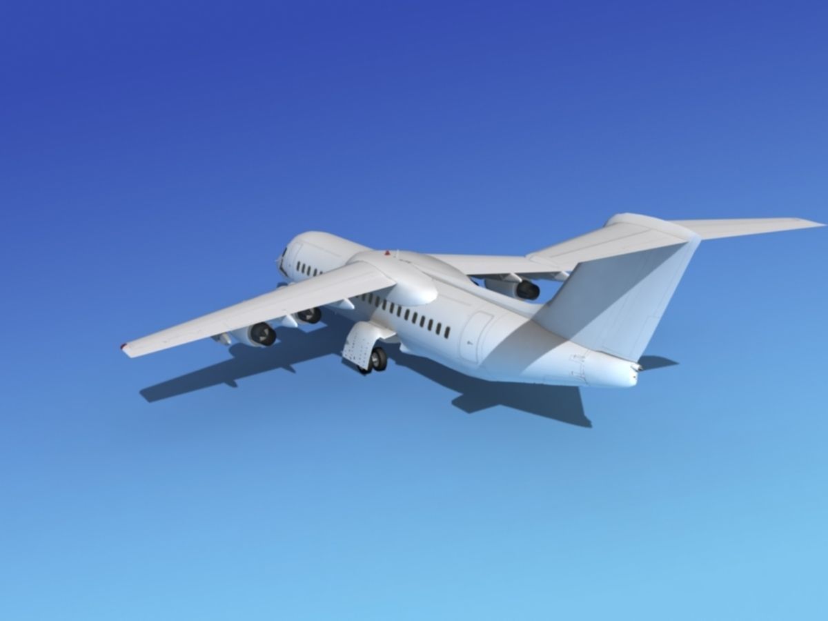 BAe 146-300 Unmarked 2 3D model_9