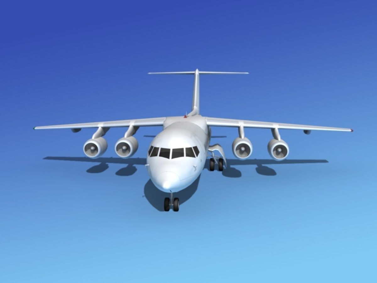 BAe 146-300 Unmarked 2 3D model_3