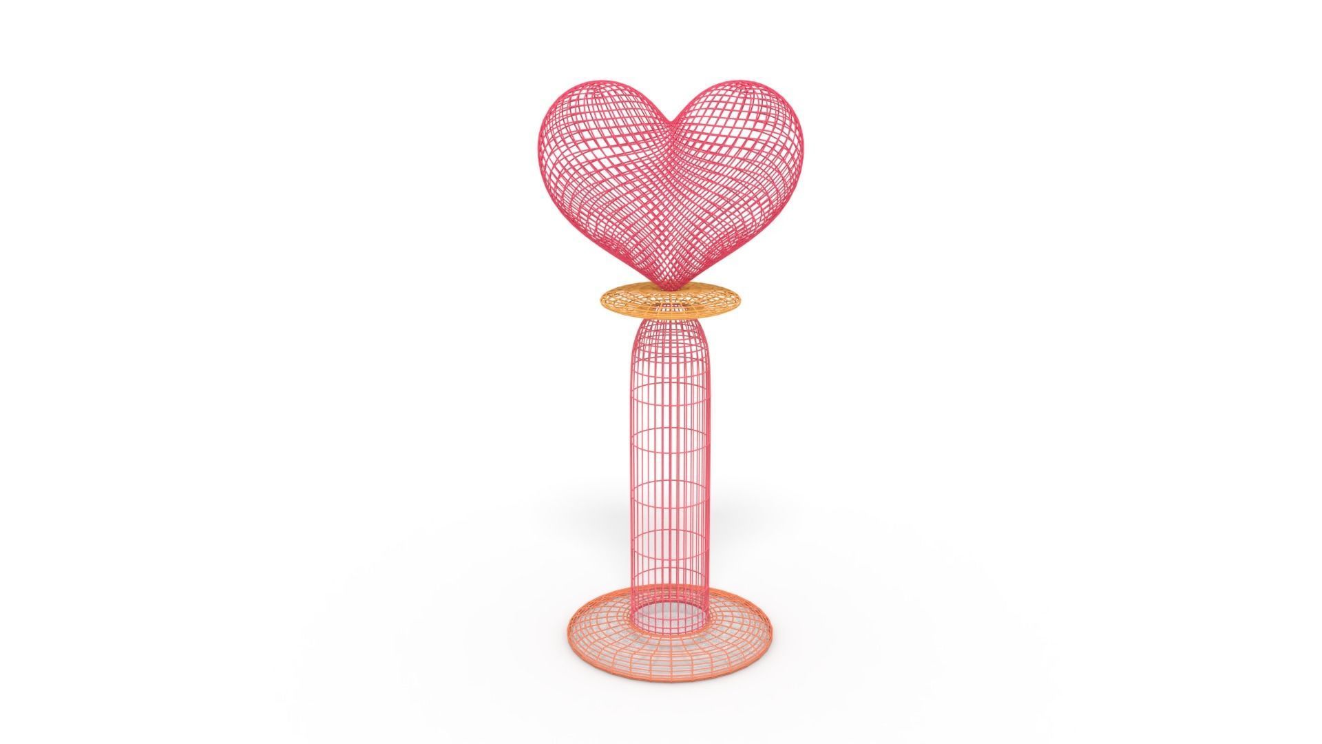 Heart Stand 3D model_5