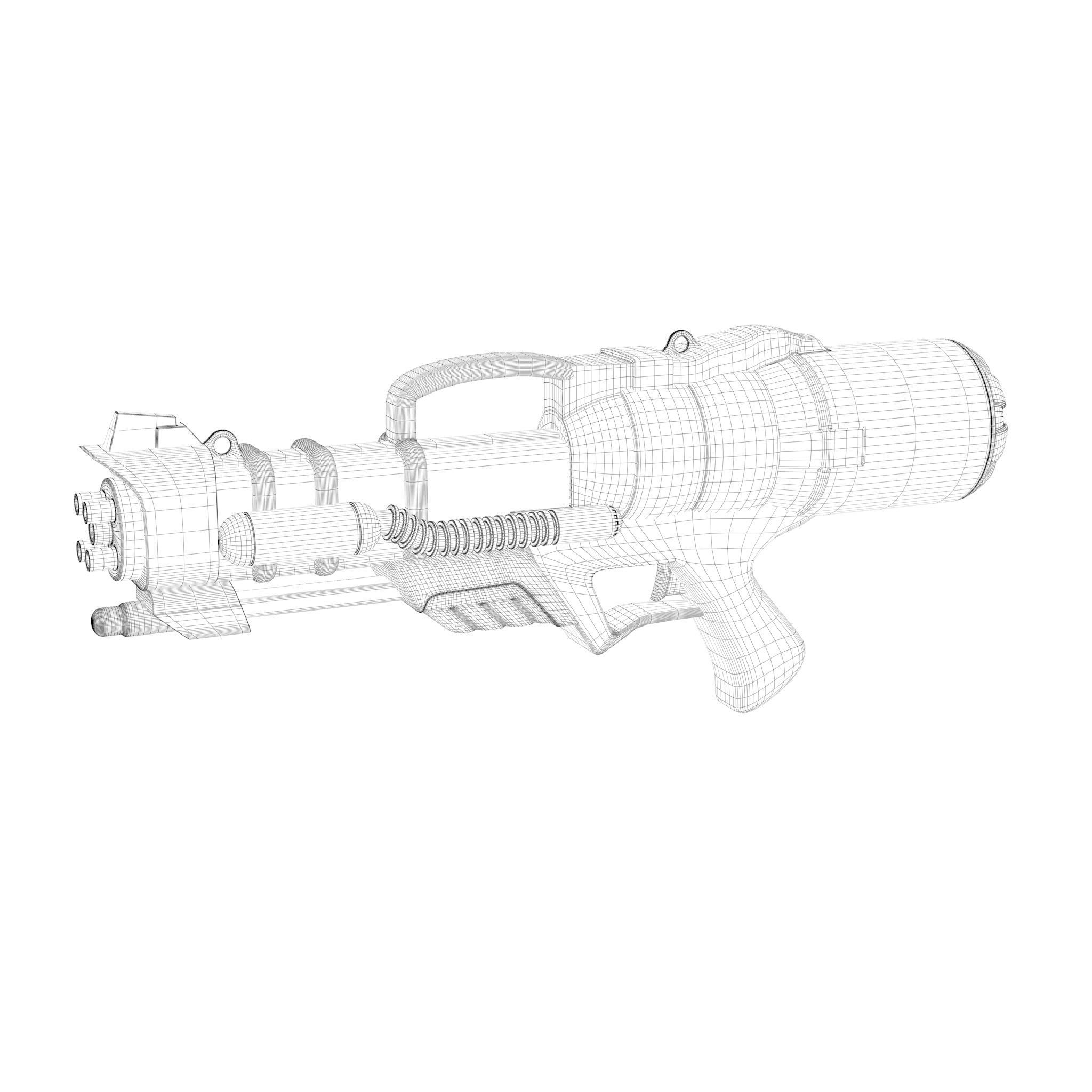 Water gun 3D model_1