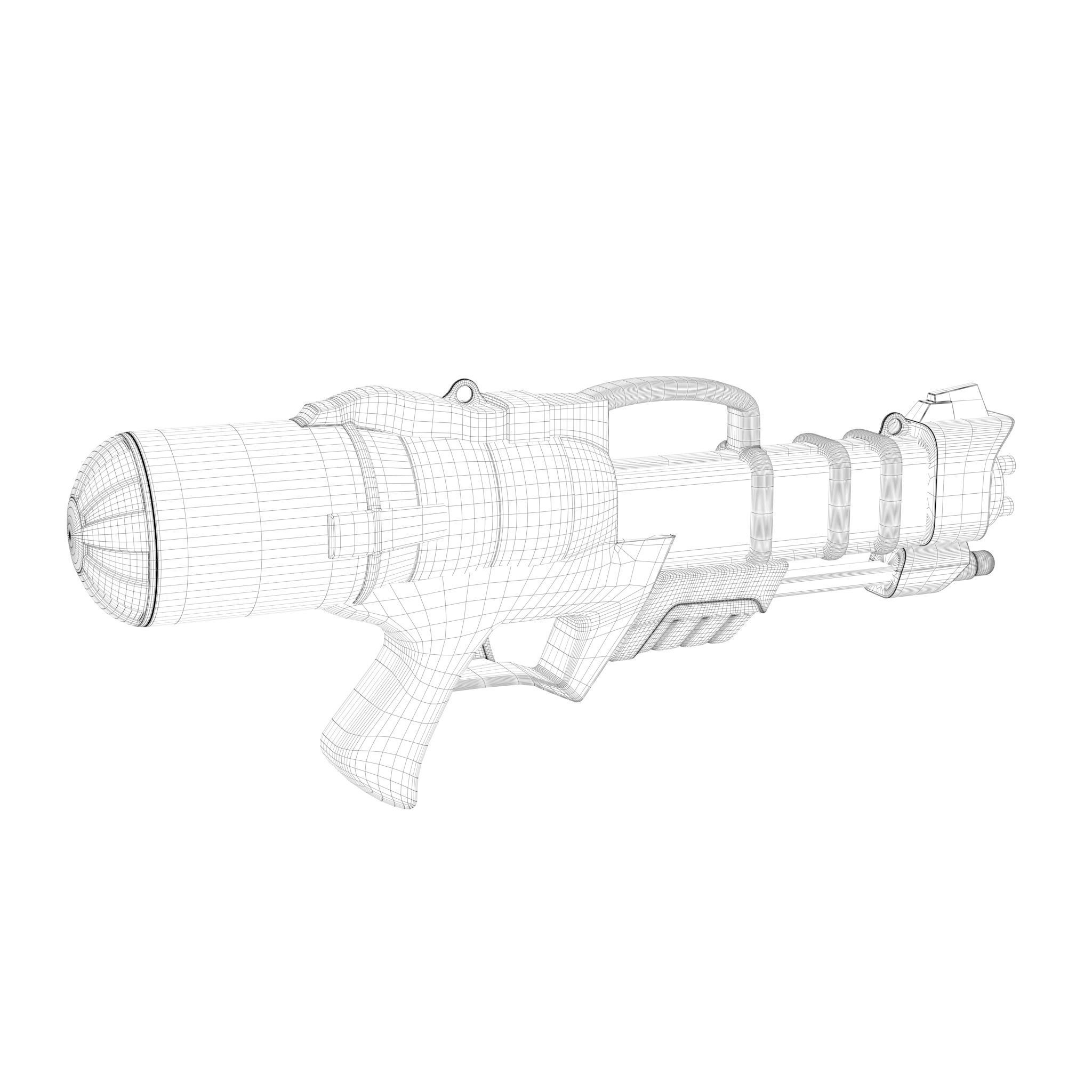 Water gun 3D model_4