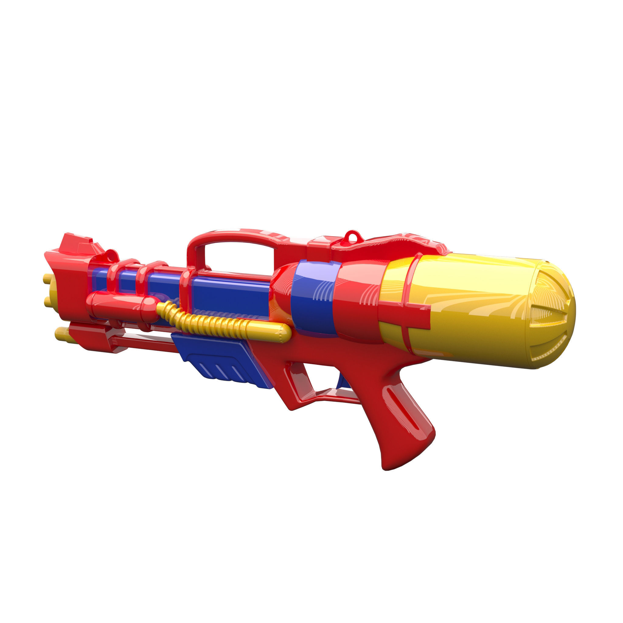 Water gun 3D model_7