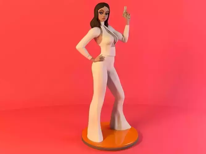 Spy girl 3D print model