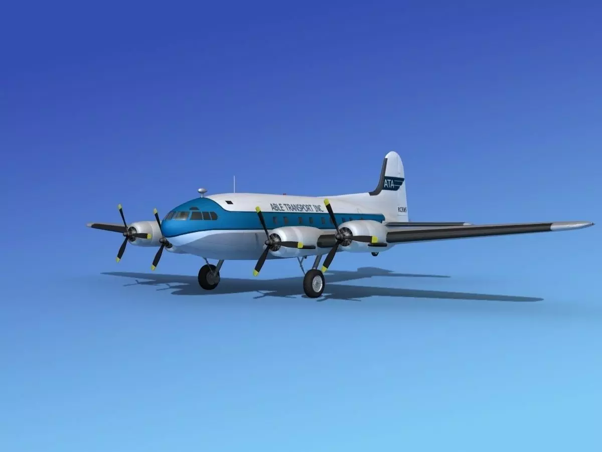 Boeing 307 Stratoliner Able transport 3D model