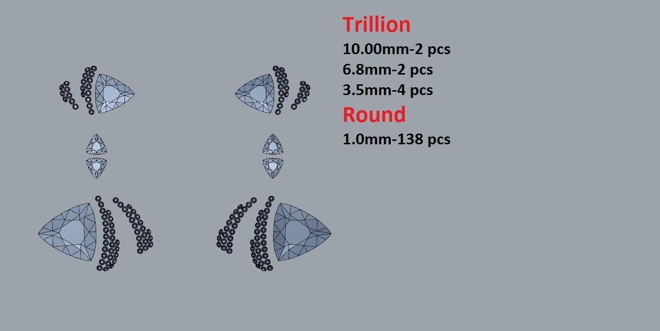 Beautiful Earrings 3D print model_5