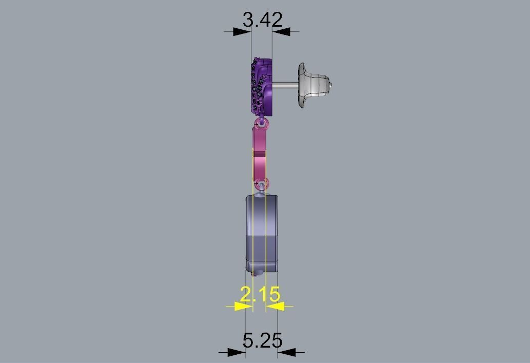 Beautiful Earrings 3D print model_2