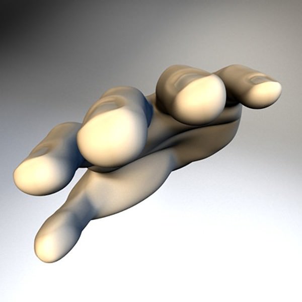 Hand model mannequin 3D model_3