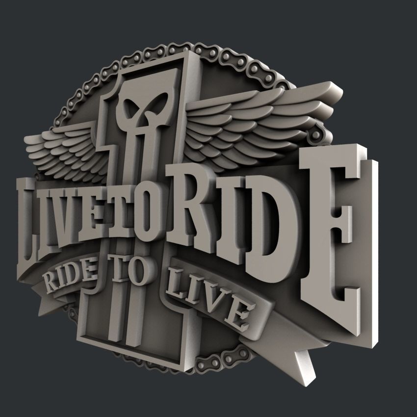 3d STL models for CNC Live to Ride 3D model_2