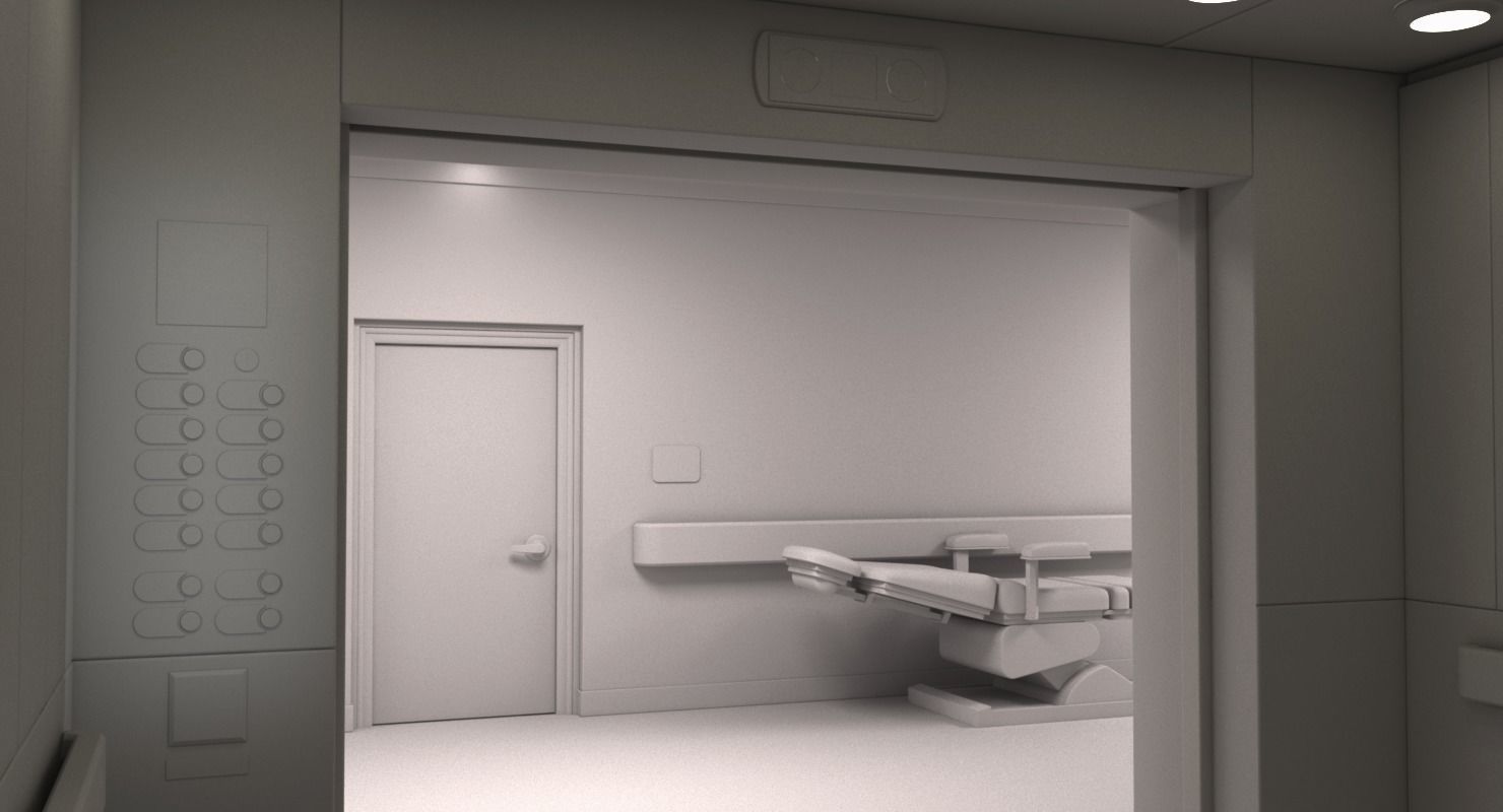 Hospital Hallway 2 3D model_21