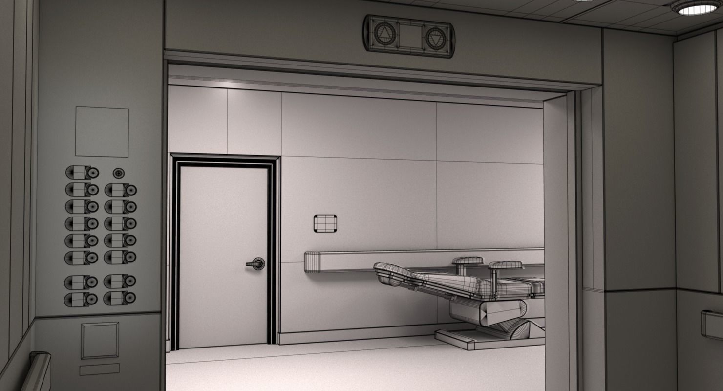 Hospital Hallway 2 3D model_22