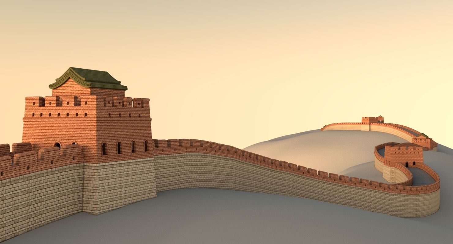 Great Wall Of China 3D model_10