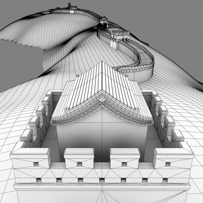 Great Wall Of China 3D model_18