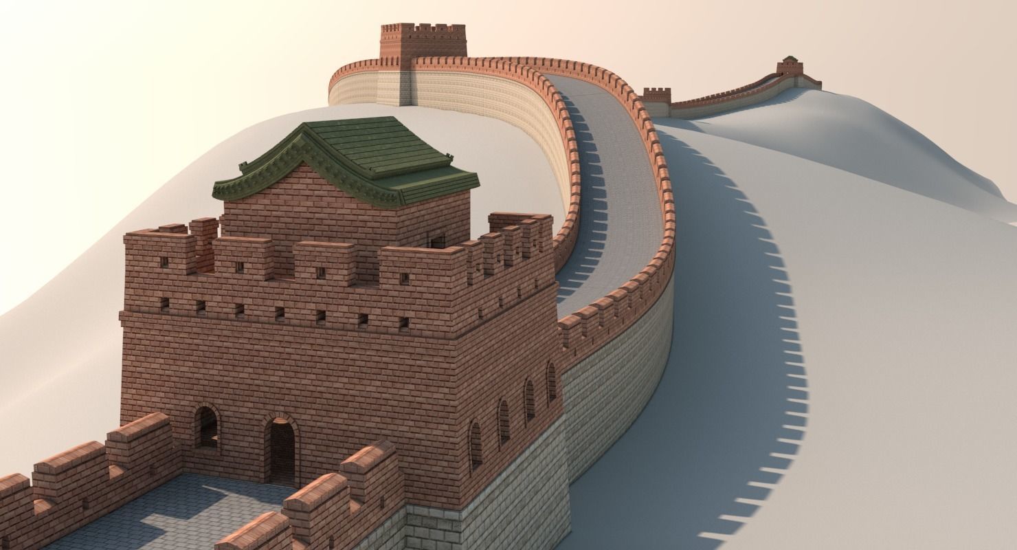 Great Wall Of China 3D model_13