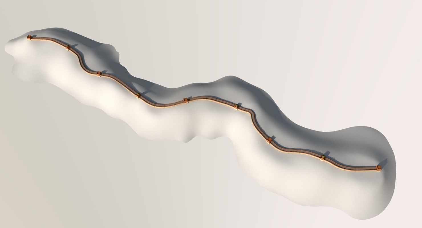 Great Wall Of China 3D model_14