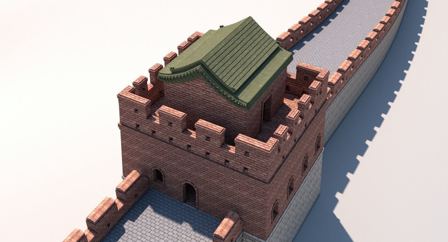 Great Wall Of China 3D model_6