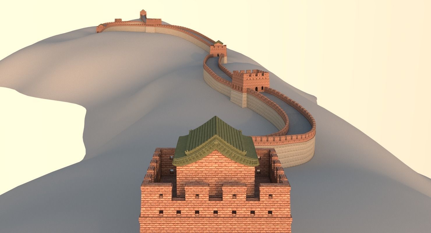 Great Wall Of China 3D model_11