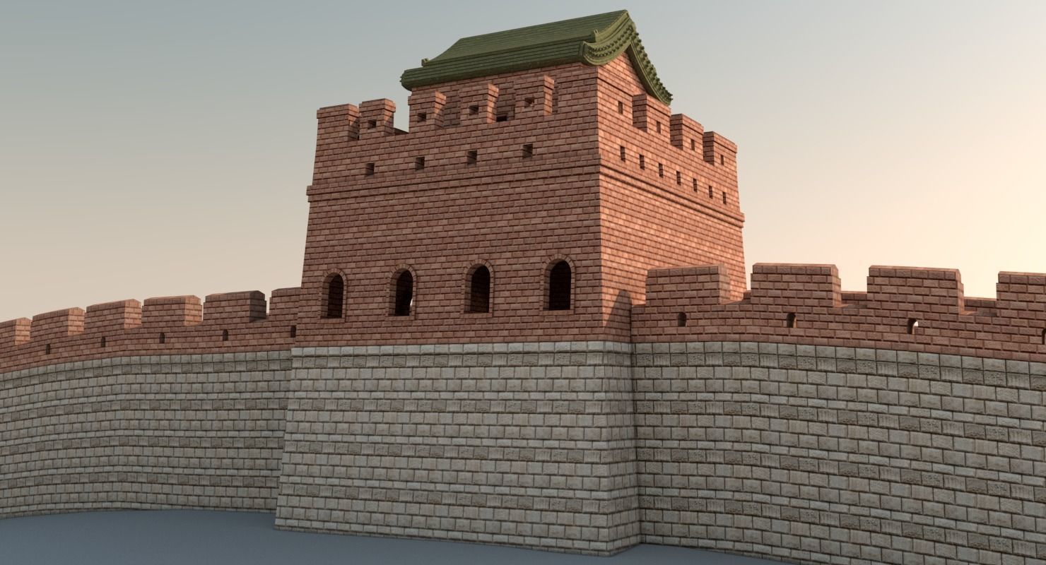Great Wall Of China 3D model_7