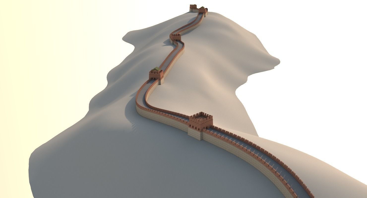 Great Wall Of China 3D model_12