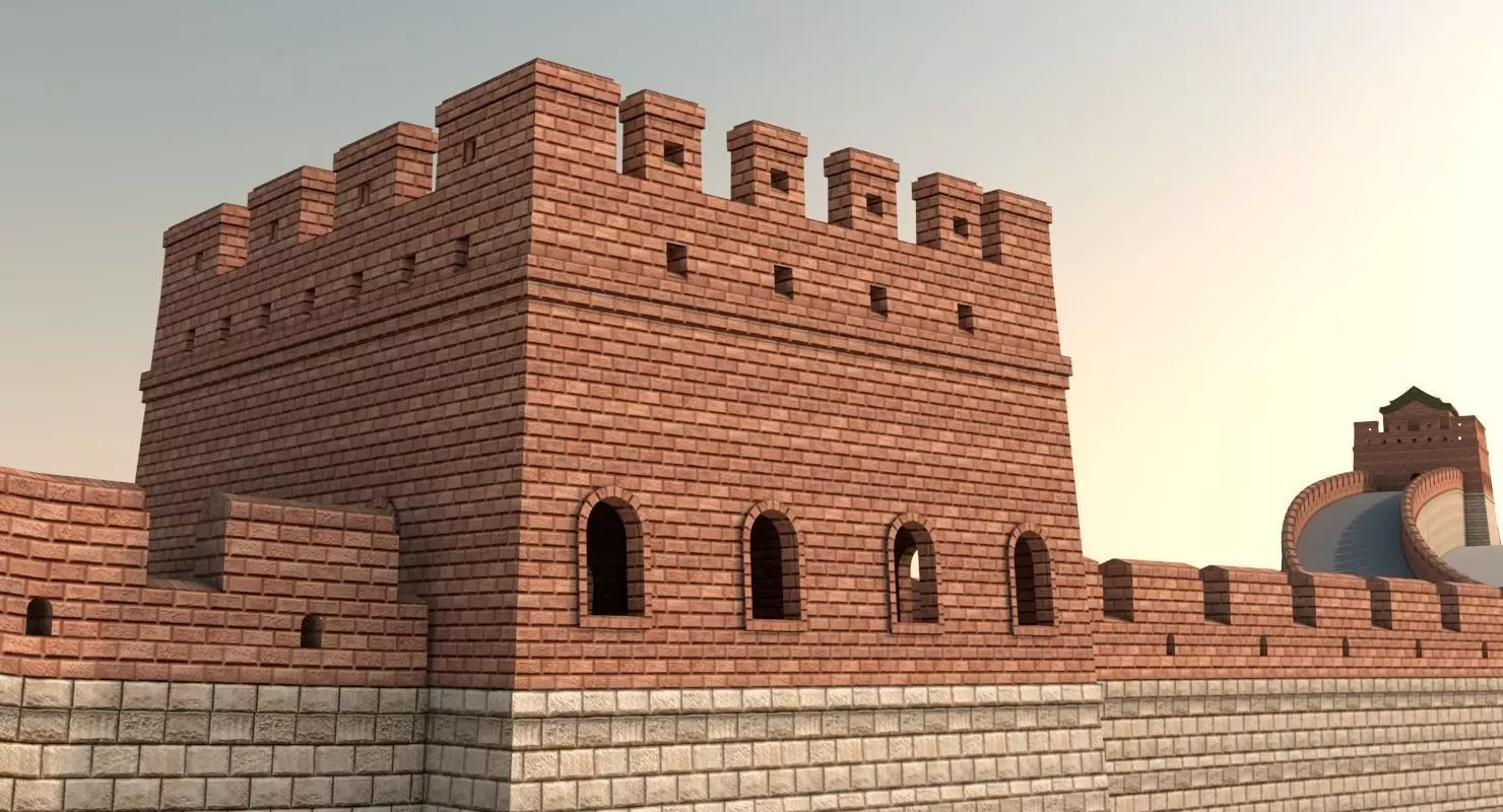 Great Wall Of China 3D model_0