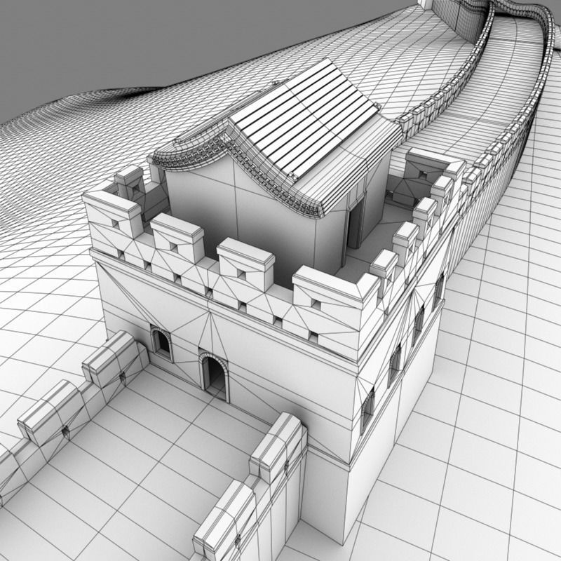 Great Wall Of China 3D model_22