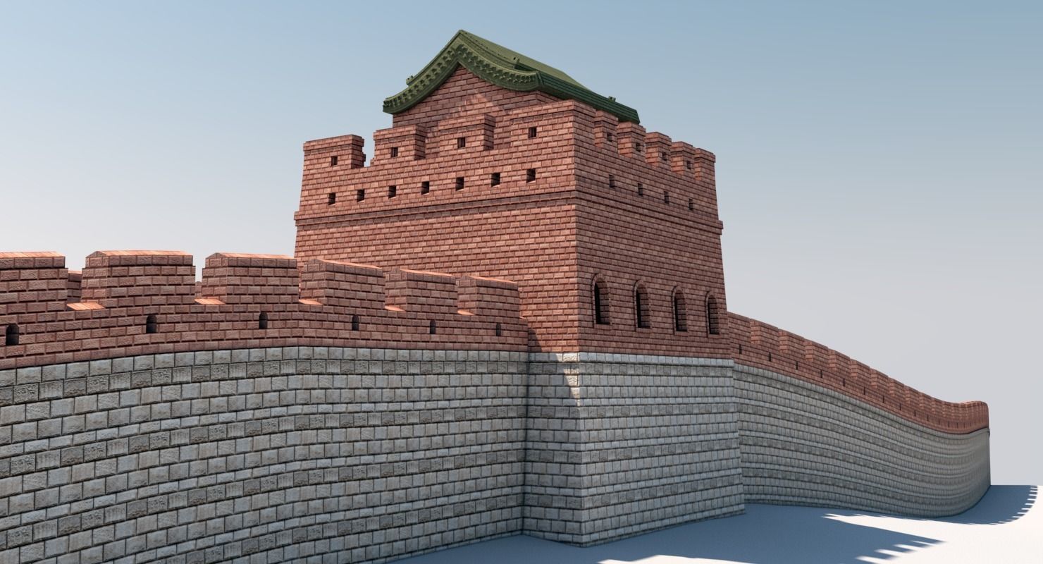 Great Wall Of China 3D model_2
