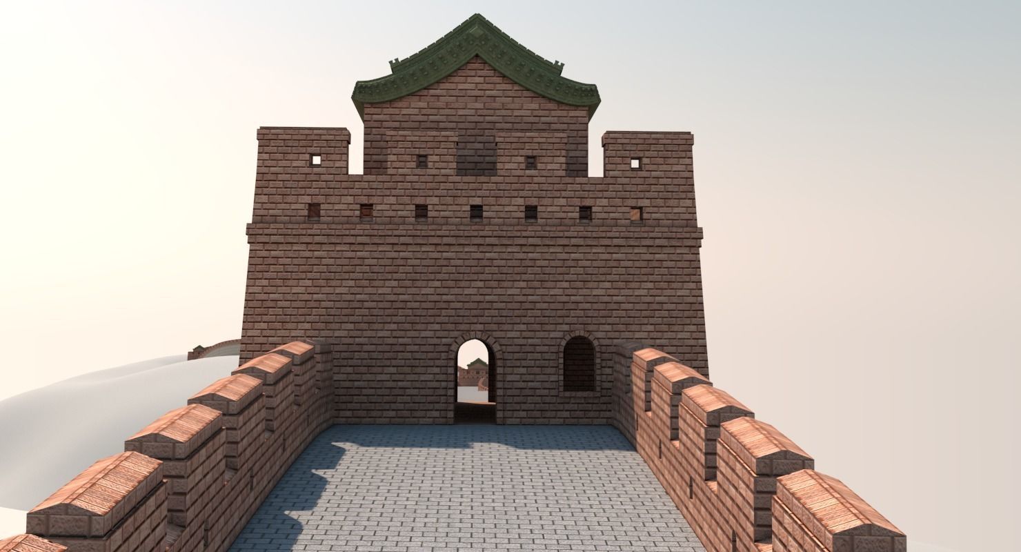 Great Wall Of China 3D model_5