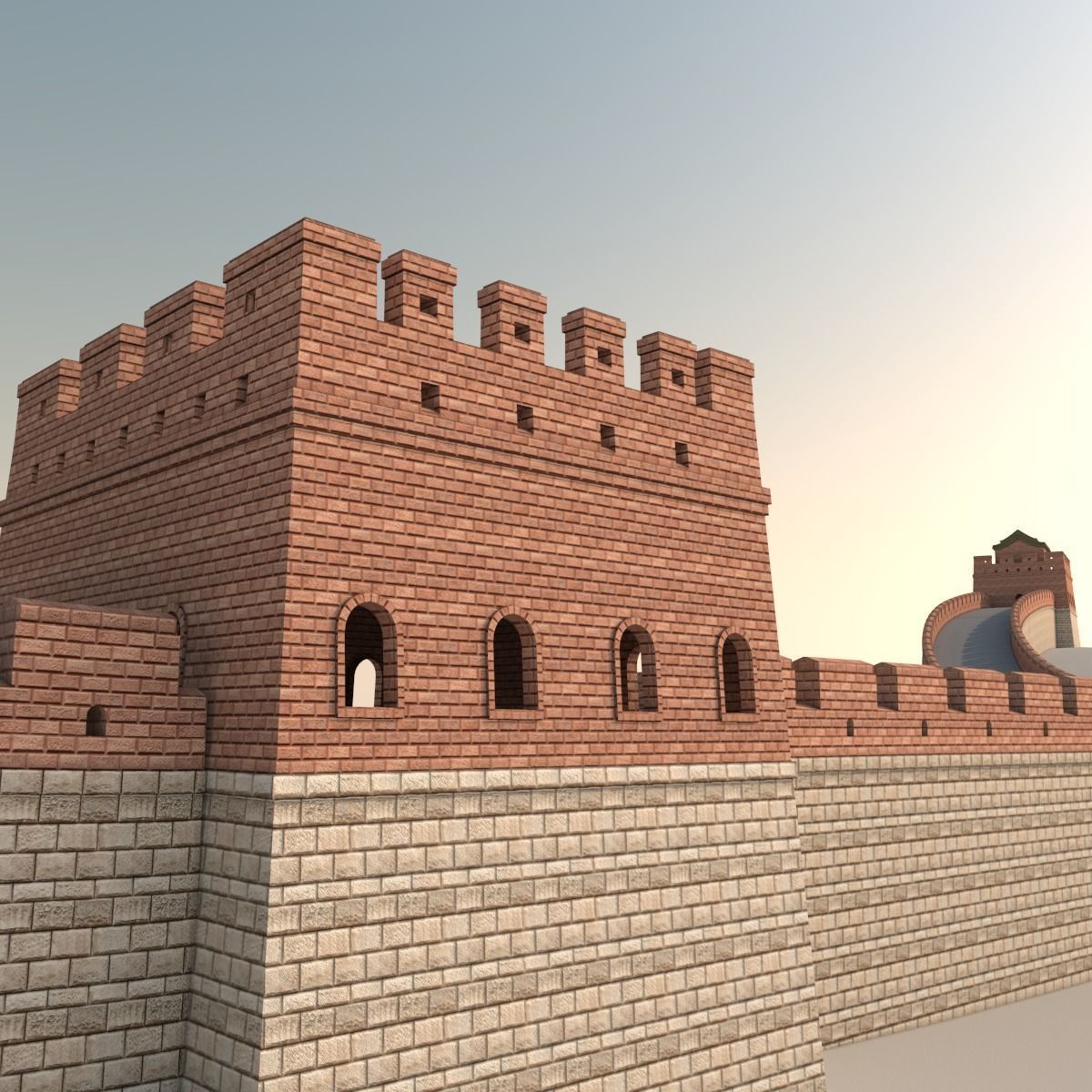 Great Wall Of China 3D model_15