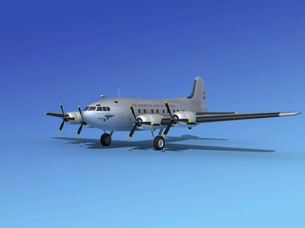 Boeing 307 Stratoliner Pan American 1 3D model_0