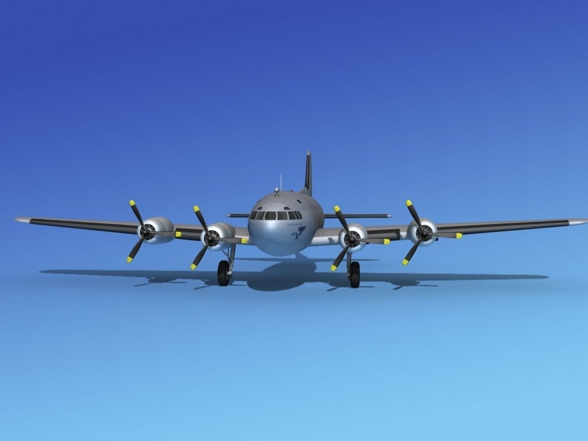 Boeing 307 Stratoliner Pan American 1 3D model_1