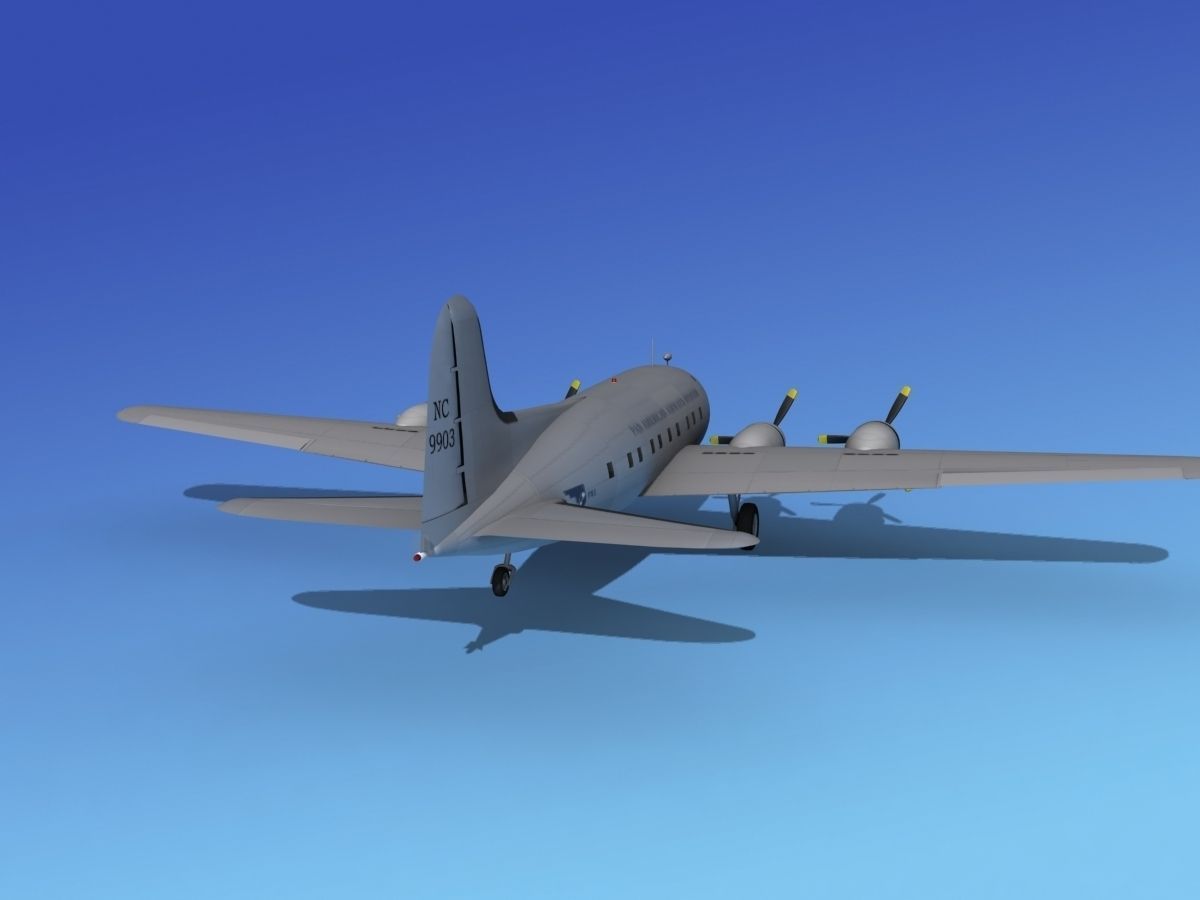 Boeing 307 Stratoliner Pan American 1 3D model_6