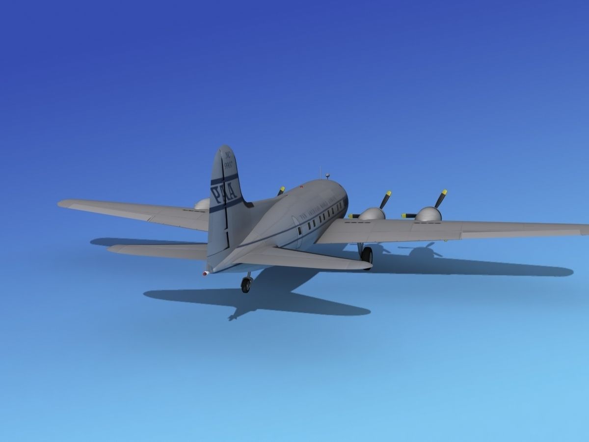Boeing 307 Stratoliner Pan American 2 3D model_5