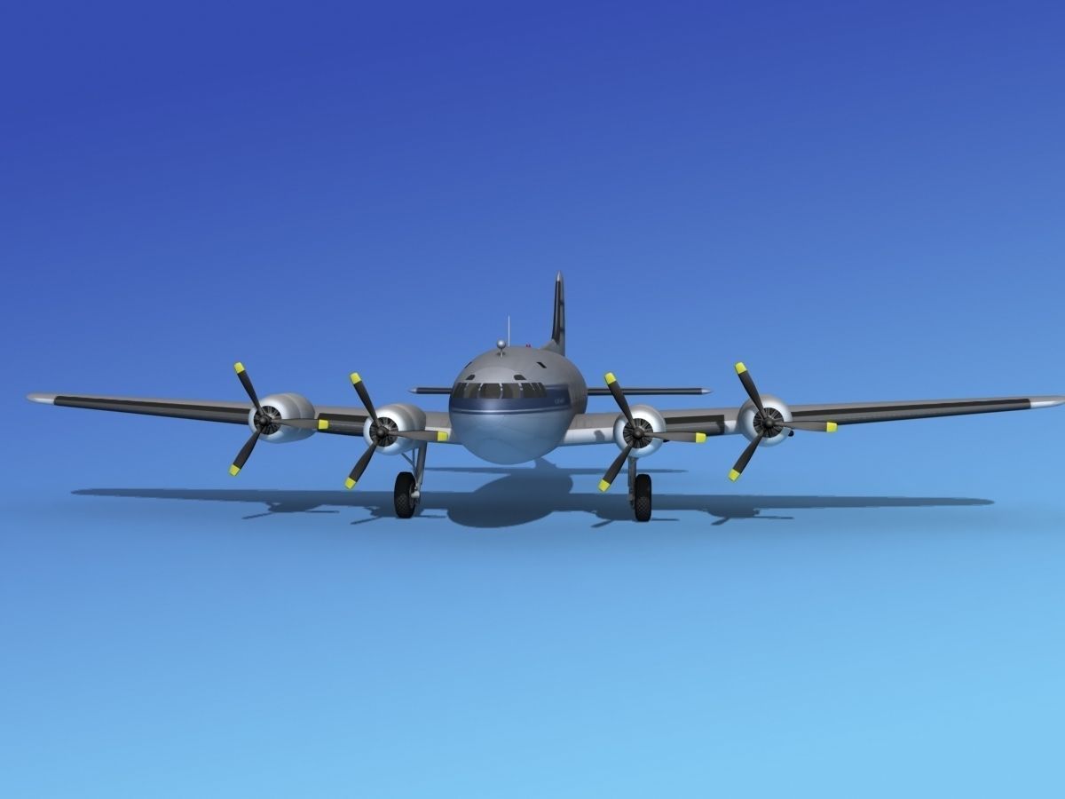 Boeing 307 Stratoliner Pan American 2 3D model_1