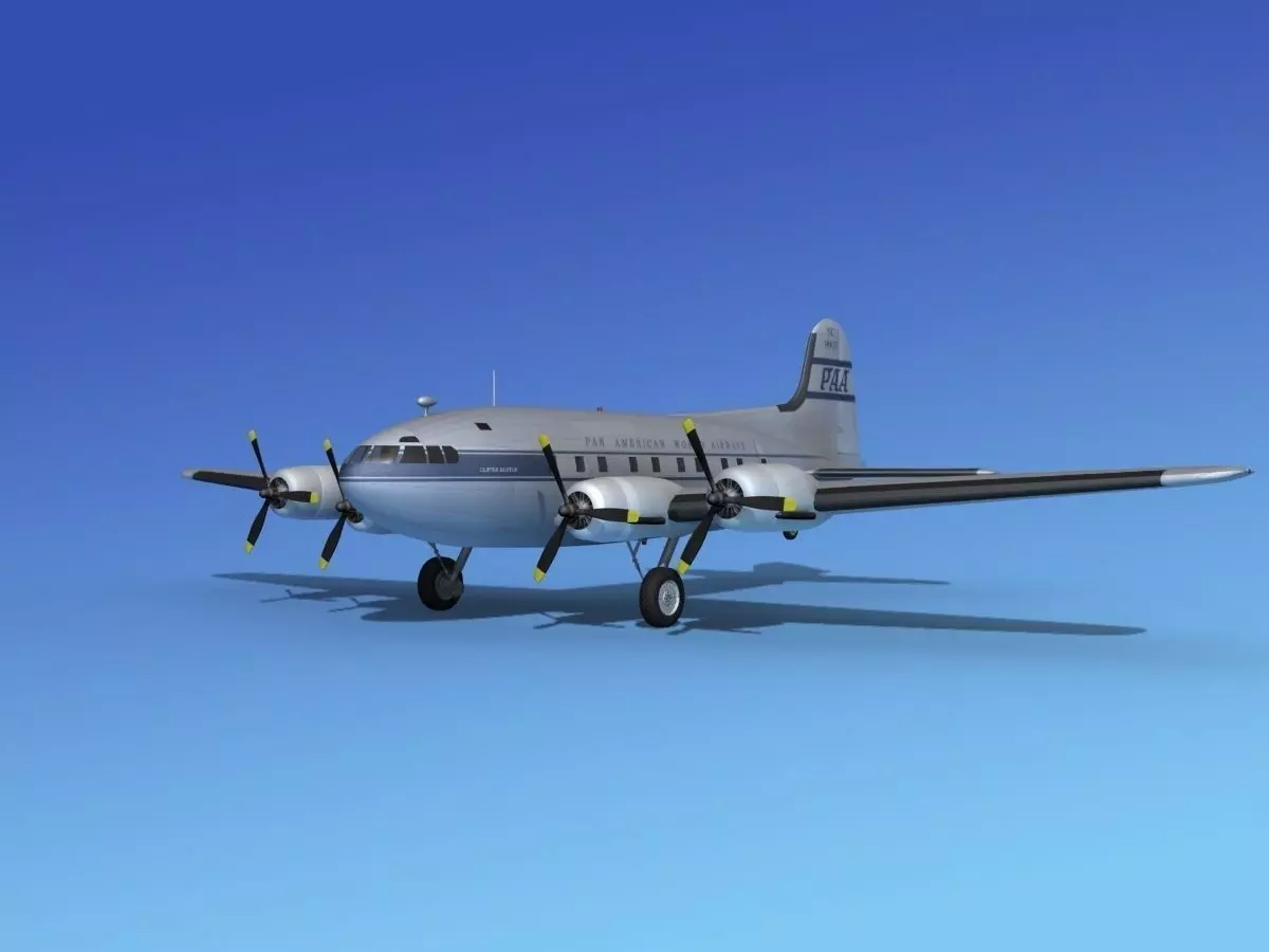 Boeing 307 Stratoliner Pan American 2 3D model_0