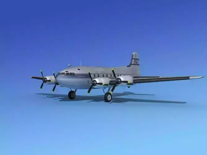 Boeing 307 Stratoliner Pan American 2 3D model