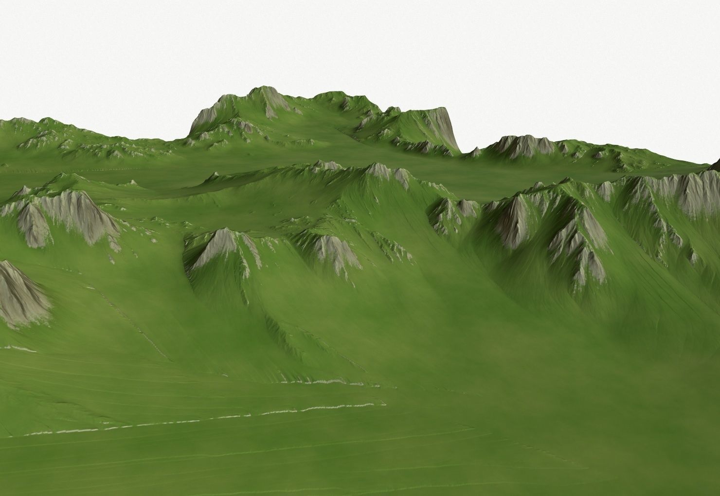 Landscape 41 Low-poly 3D model_5
