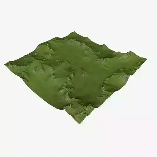 Landscape 41 Low-poly 3D model