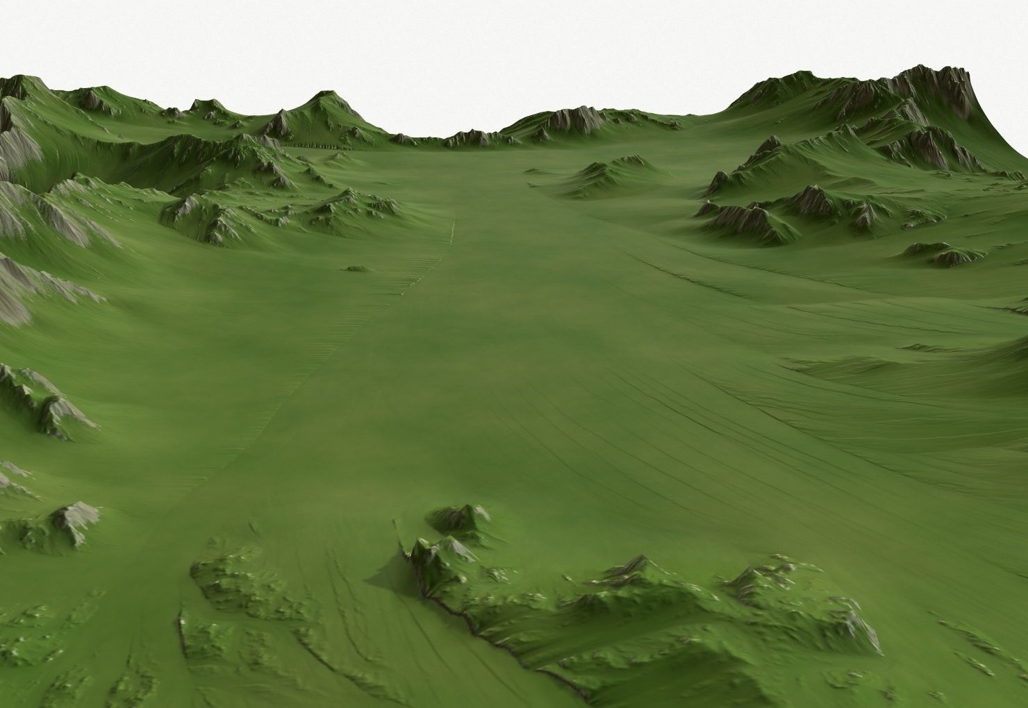 Landscape 41 Low-poly 3D model_4