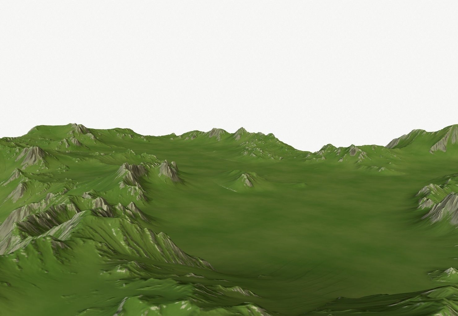 Landscape 41 Low-poly 3D model_1