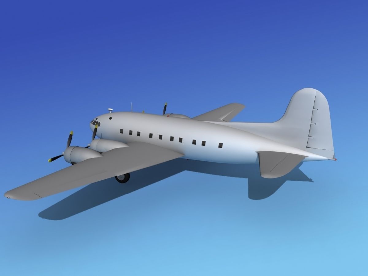 Boeing 307 Stratoliner Base Model 3D model_9