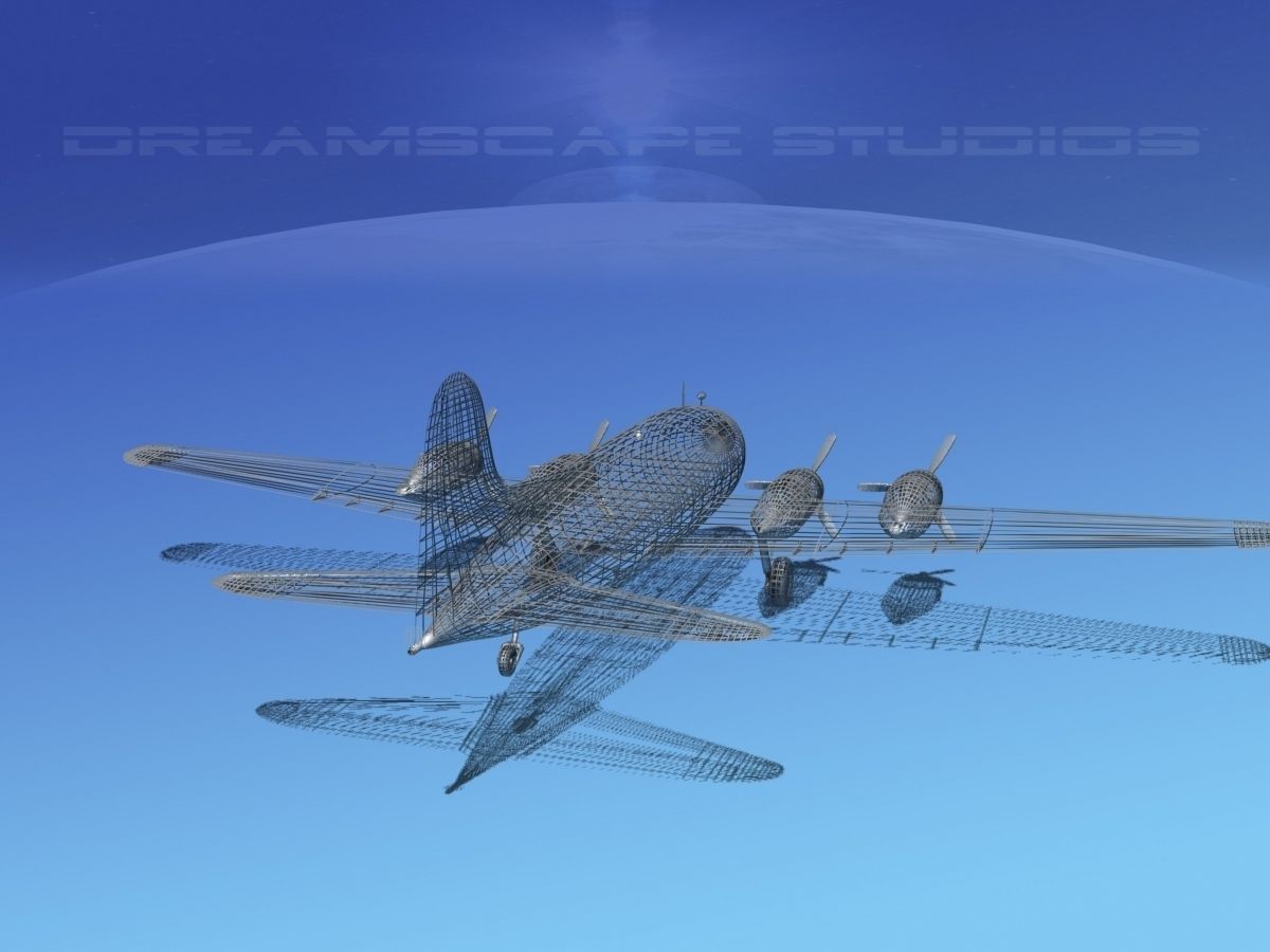 Boeing 307 Stratoliner Base Model 3D model_13