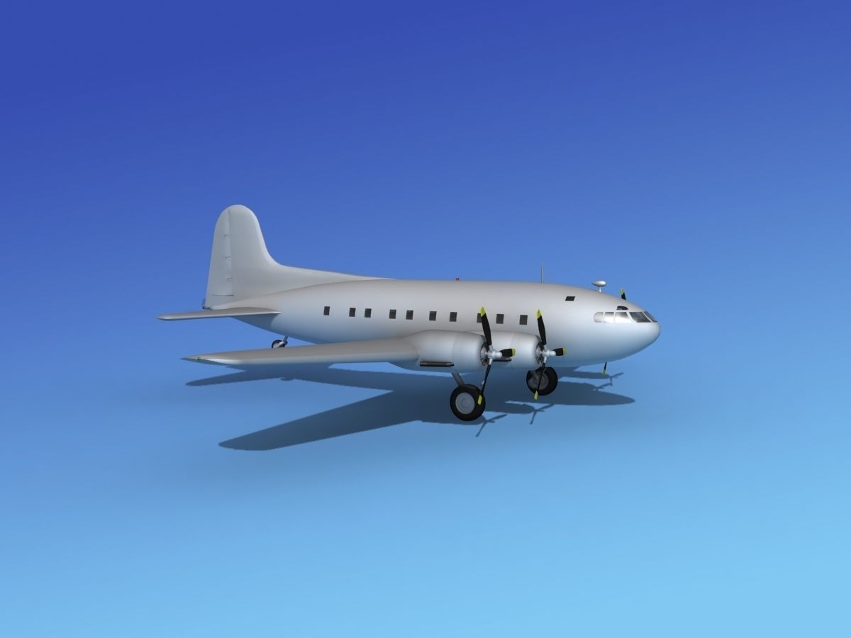 Boeing 307 Stratoliner Base Model 3D model_4