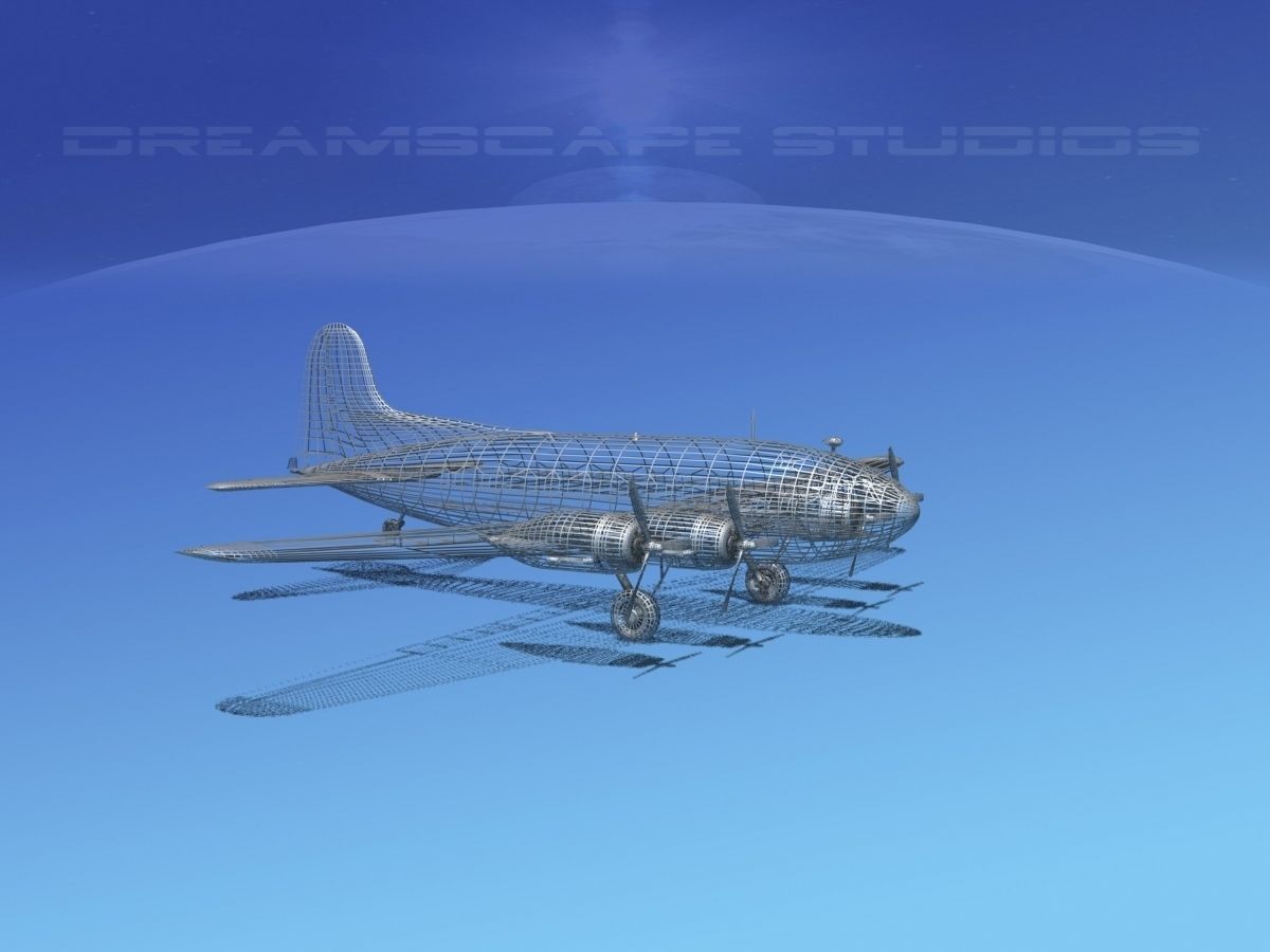 Boeing 307 Stratoliner Base Model 3D model_12