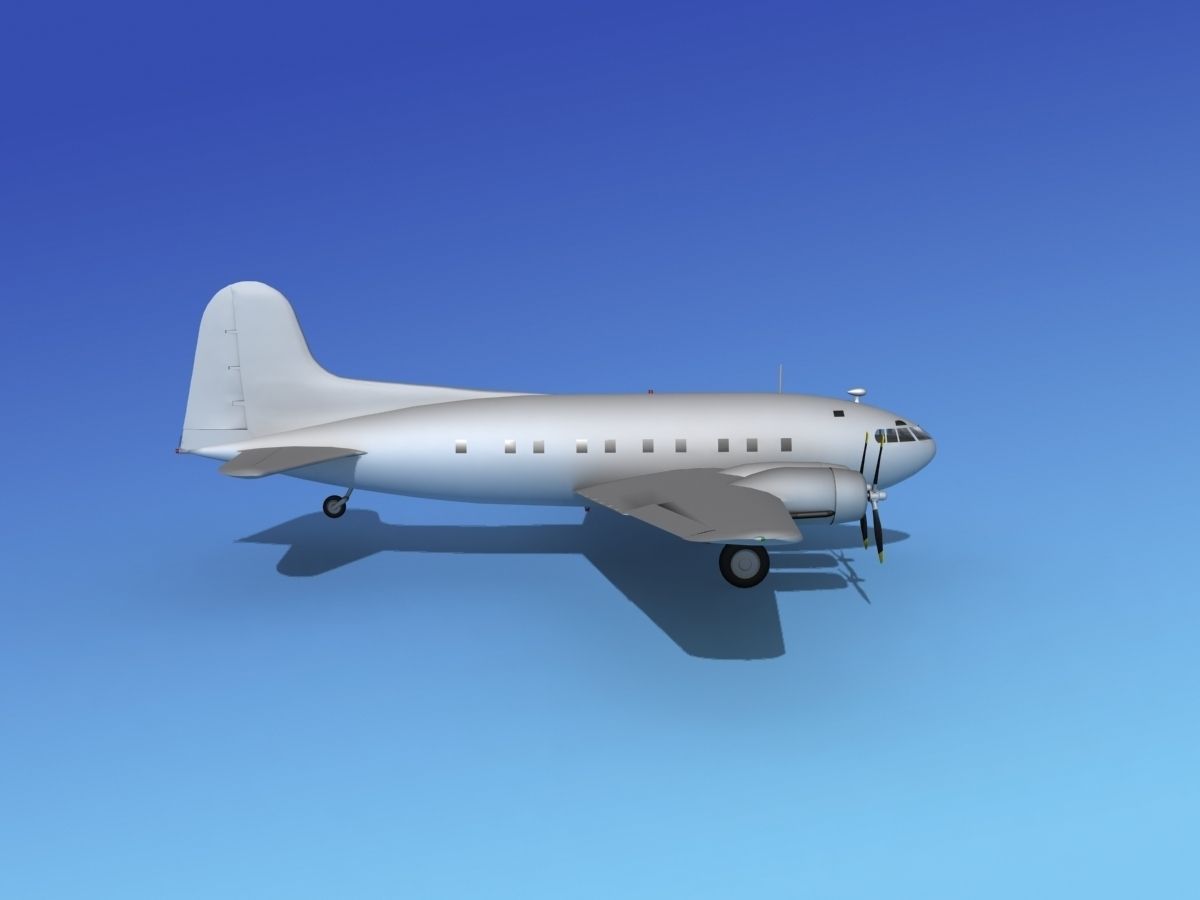 Boeing 307 Stratoliner Base Model 3D model_5