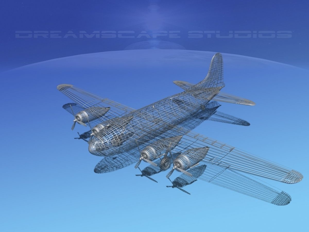 Boeing 307 Stratoliner Base Model 3D model_15